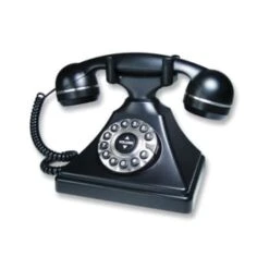 TELEMATRIX® Black 1-Line Retro Desk 11" With 8-Step Volume Control