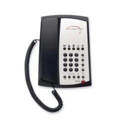 TELEMATRIX® 3102MWD5 Black 2-Line Speakerphone With 5-Guest Service Button