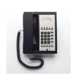 TELEMATRIX® 3302MWD5 Black 2-Line Speakerphone With 5-Guest Service Key