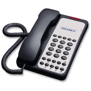 TELEDEX® Black Opal 2006s 2-Line Speakerphone With 6-Guest Service Button - Image 2