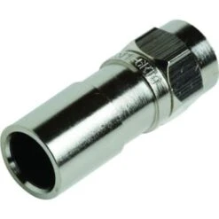 Adamax Cable Tv Rg6 Compression F-connector, Package Of 20