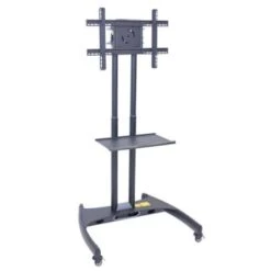 H. Wilson Flat-Panel Mobile Tv Stand Up To 60 In W/ Mount Tv